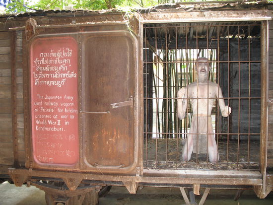 Eisenbahnwagen zum Gefangenentransport