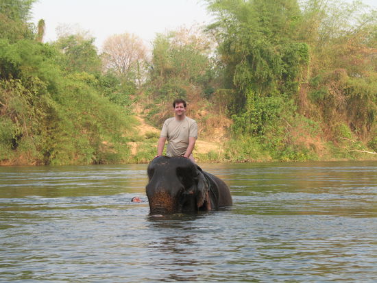 Elephant Riding (keine Fotomontage)