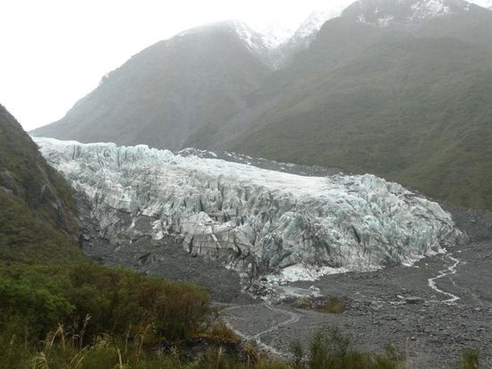Fox Glacier bei schlechtem Wetter