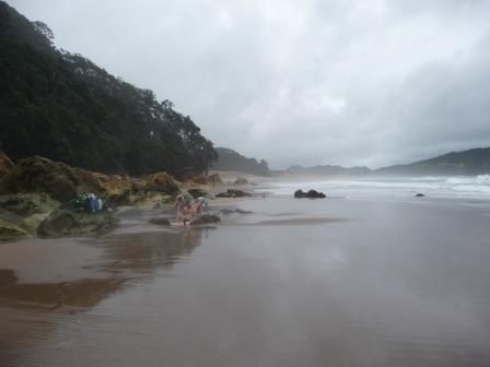 am Hot Water Beach