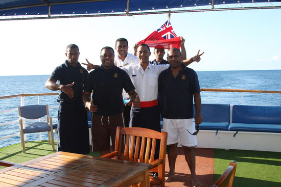 ein Teil der Crew von der MV Lycianda