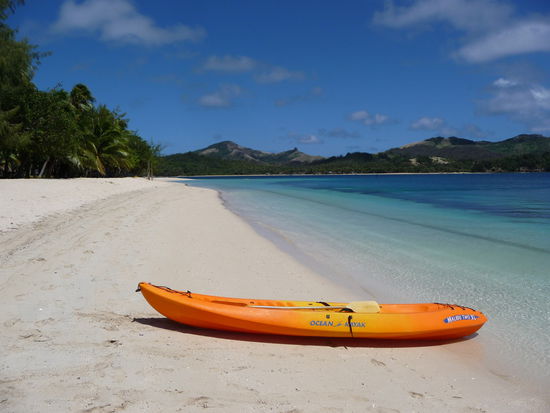 am Strand der Blue Lagoon...