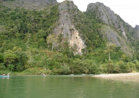 waehrend der Kayaktour...