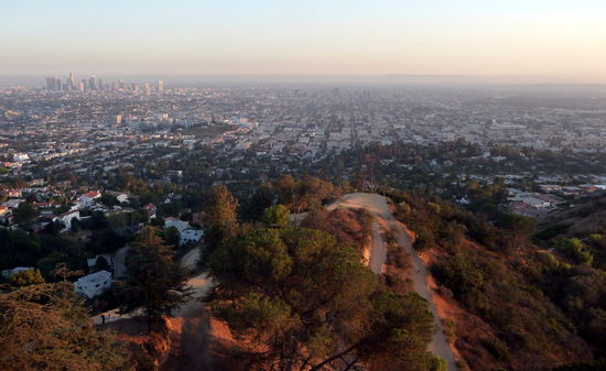 und die schönste Aussicht auf den Smog von LA