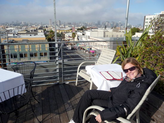 auf unserer Dachterasse