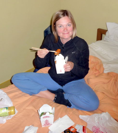im Zimmer, chinesisch aus Pappeschachteln