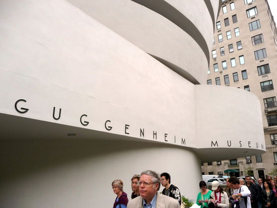 das Guggenheim Museum mit der Kandinsky Ausstellung