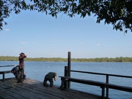 Entstauben am Lumkut-Lake