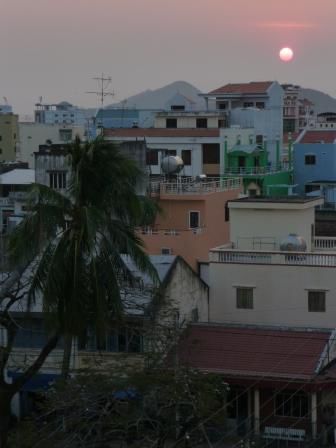 Ha Tien vom Balkon aus