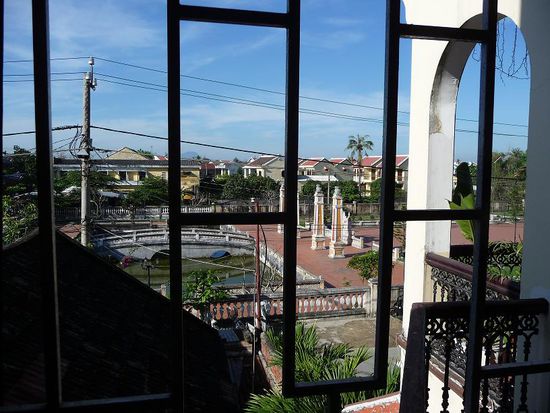 aus unserem Hotelzimmer heraus