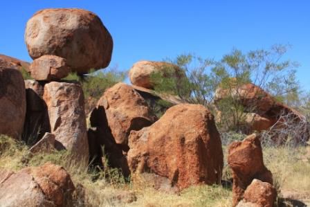 an den Devils Marbles