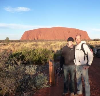 the red Rock und die zwei weissen Deutschen