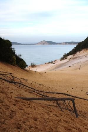 Carlo Sandblow bei Rainbow Beach