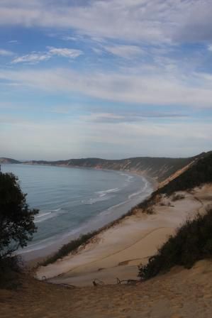 Carlo Sandblow bei Rainbow Beach
