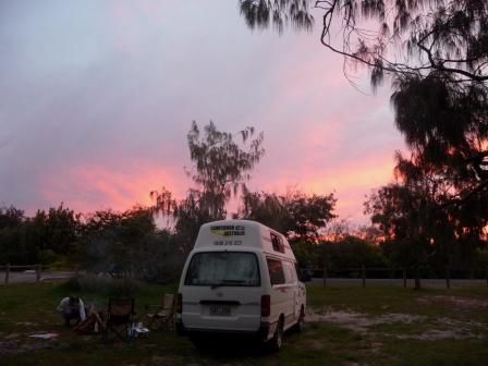 auf dem S.S. Dorrigo Campground auf der Inskip Peninsula