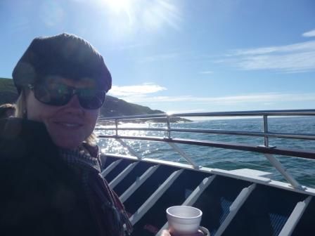 Kaffee auf dem Whale-Watching Boot