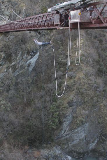 Bungyspringen an der Kawarau Bruecke