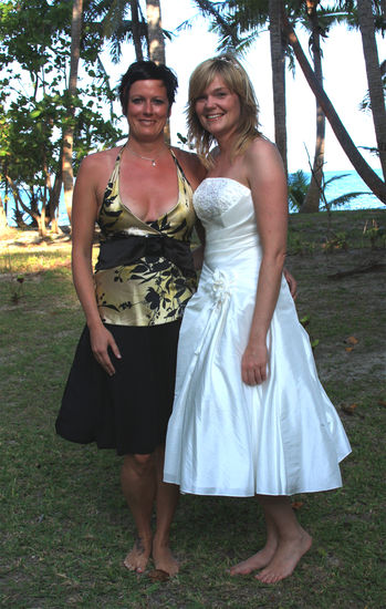 Astrid und ich ein paar Minuten bevor Pascal mich sah.