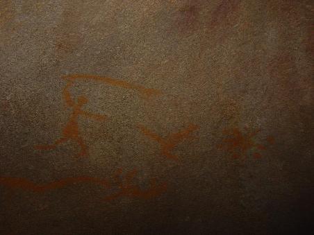 Aborigines Felsmalereien in der Mulkas Cave