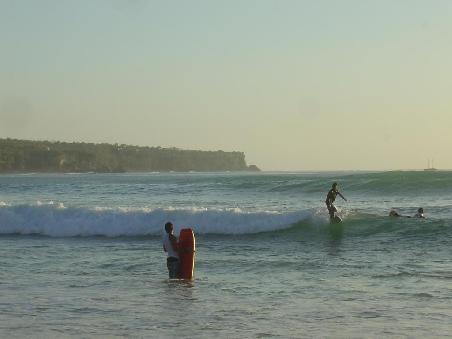 Surfing Dreamland Beach ...