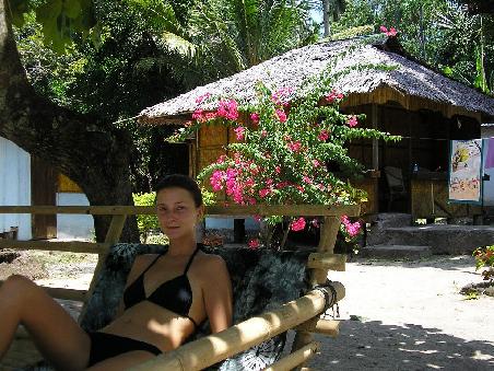 Nati relaxt am Beach ...