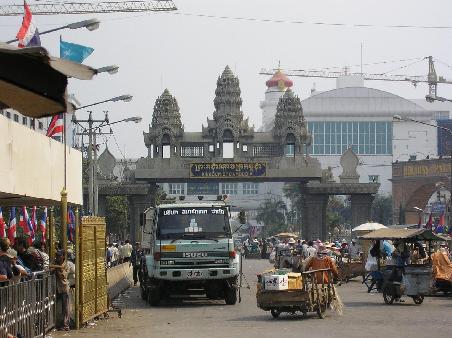 Grenzuebergang Poipet (Thailand - Kambodscha)