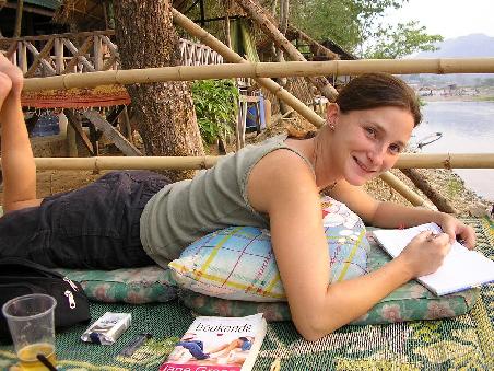 Chill Out Zone am Fluss in Vang Vieng