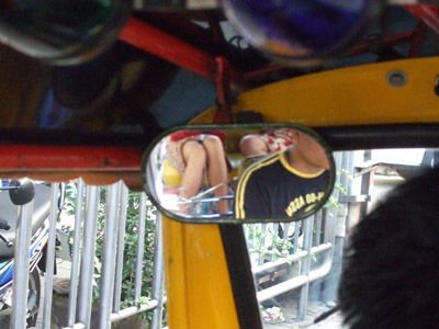 Sexy knees in Tuk Tuk