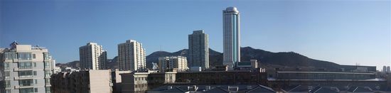 Die Aussicht aus dem Apartment