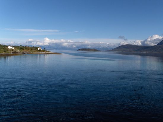 auf einer Fjordfähre