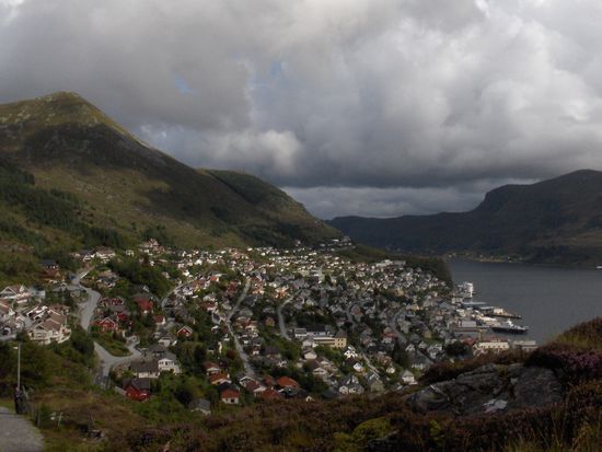 Blick auf Måløy