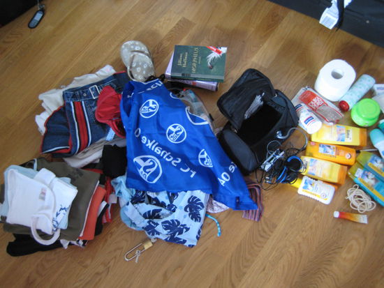 Ist doch etwas mehr geworden, als gedacht. Aber im Rucksack ist trotzdem noch genug Platz um shoppen zu gehen