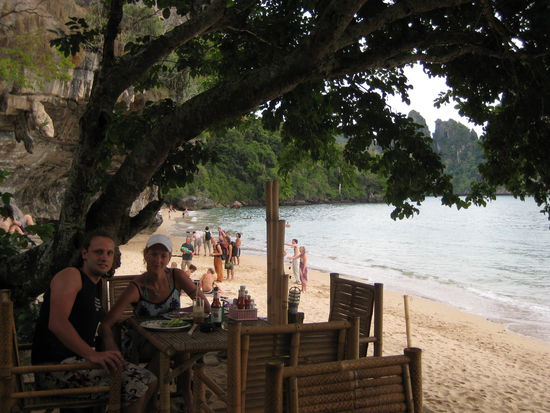 lecker essen direkt am strand