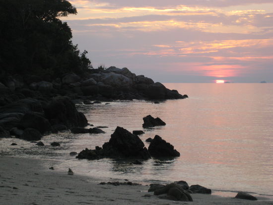 Sonnenuntergang am Sunsetbeach