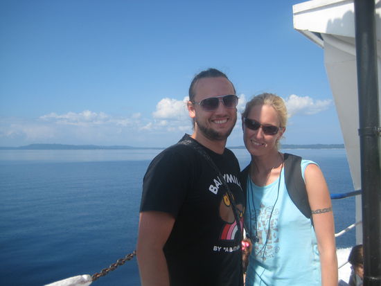 gute laune bei der überfahrt!