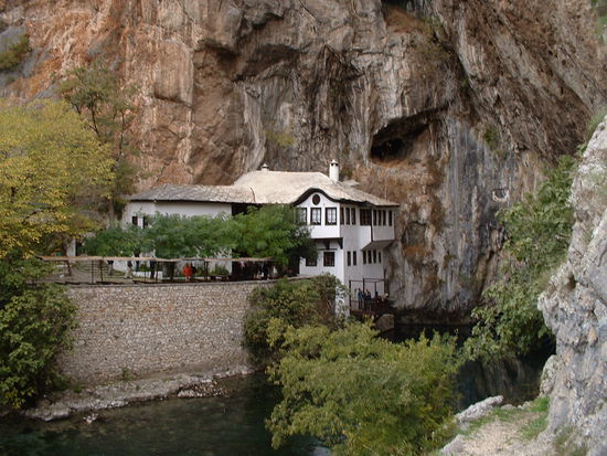 Das malerische Derwisch-Kloster in Blagaj