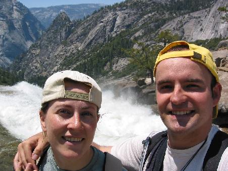 Auf der Spitze der Nevada Falls
En haut des chutes d'eau Nevada