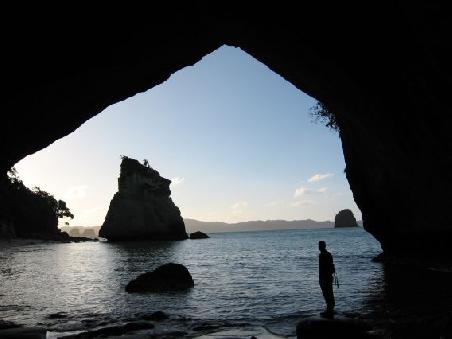 Cathedral Cove kurz vor dem Sonnenuntergang
Cathedral Cove peu de temps avant le coucher de soleil