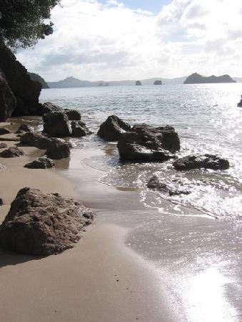 Weil es so schoen ist, nochmals ein Hahei-Strand
Une autre vue d'une des plages de Hahei