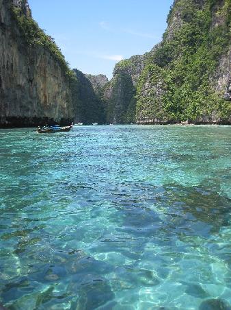 Die geschützte Lagune auf Phi Phi Leh
Lagoon de Phi Phi Leh