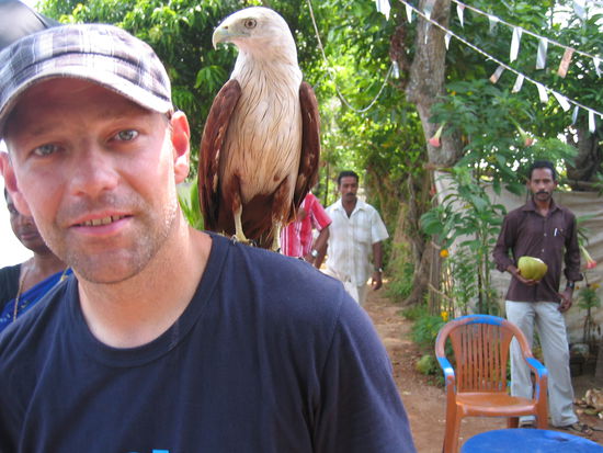 eine kleine Pause am Ufer von den Backwater mit Adler