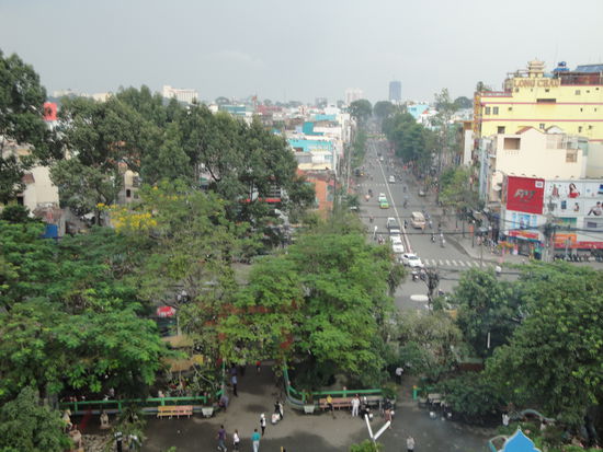 Saigon von oben! Gut das man das Verkehrschaos nicht sieht!
