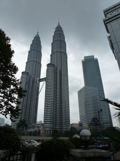 Hier sind sie die Petronas Tower.