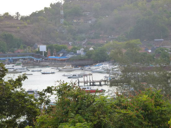 Das kleine Fischerdorf Padang Bai