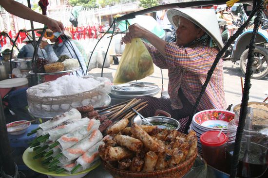 Mittagessen auf der Strasse