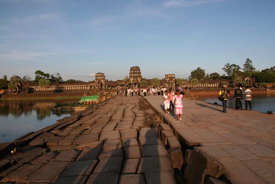 Angkor Wat bei tiefstehender Sonne