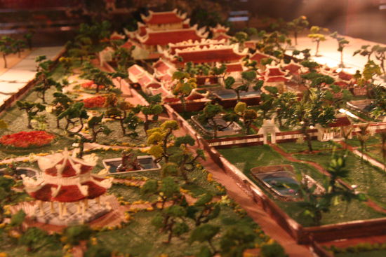 Die Anlage des Literaturtempels als Modell.