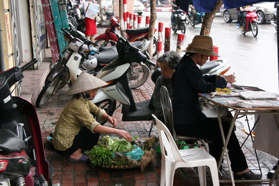 Leben auf dem Bürgersteig