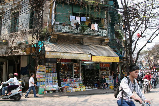 Strassenbild in Hanoi