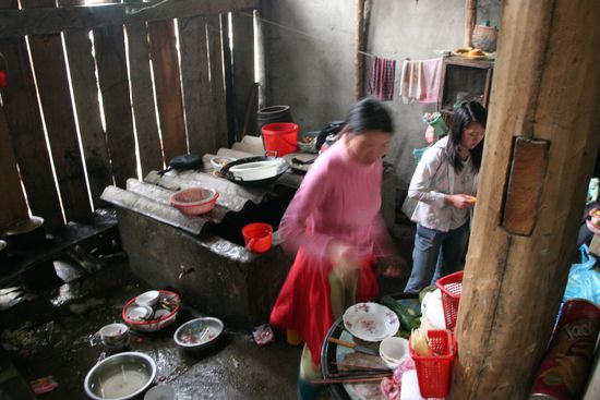 Das ist tatsächlich die Küche in in unserem "Restaurant"